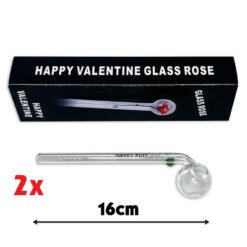 Sweet Puff Pipe with Coloured Balancer 16cm x2