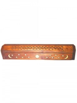 Ash Catcher Wooden Box Sun Incense Burner