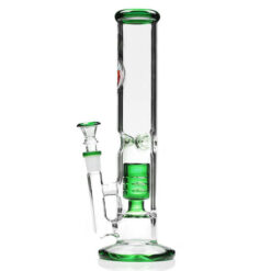 Agung Percolator Tube Full Glass Bong 30cm Green