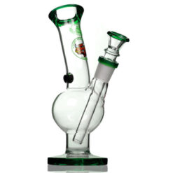 Agung Medium Bull Glass Slider Bubble Bong Green 25cm