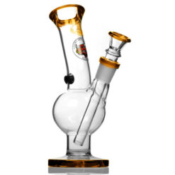 Agung Medium Bull Glass Slide Bubble Bong Amber 25cm