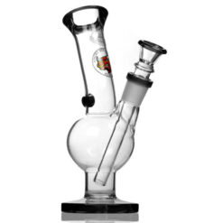 Agung Medium Bull Glass Slide Bubble Bong Black 25cm