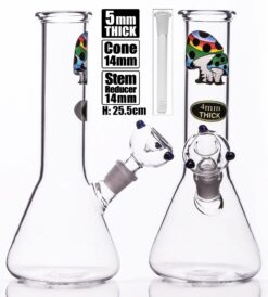 MWP Medium Beaker With Shrooms 25 cm