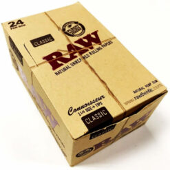 RAW Classic 1 1/4 Connoisseur Natural Unrefined Hemp Papers