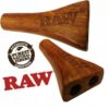 Raw Double Barrel Wooden Cigarette Holder King Size Raw Double Barrel Wooden Cigarette Holder King Size