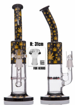 Stone Age Black With Yellow Leaf Honeycomb Strainer 19mm