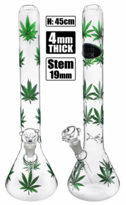 Stone Age X Large Beaker With Green Leaf 45cm