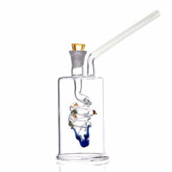 Mini Glass Water Pipe With Snake 11cm