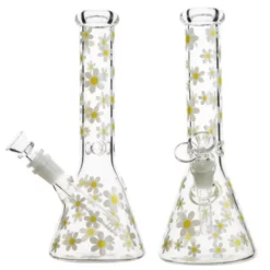 Glows In The Dark Daisy Glass Beaker 25cm