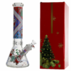 Glow In The Dark Xmas Glass Beaker 7mm With Gift Box