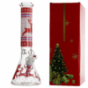 Glow In The Dark Xmas Glass Beaker 7mm With Gift Box