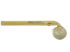 Gold Curved Sweet Puff Pipe 14cm