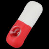 Silicone Capsule Hand Pipe with Glass Bowl Silicone Capsule Hand Pipe with Glass Bowl