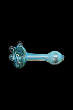 LA Pipes Glass Spoon Pipe - The Spiral Marble Head
