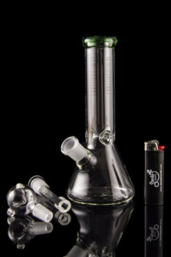 8" Beaker with Color Lip Wrap