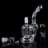 "Flair Flip" Concentrate Recycler Bubbler with Dome and Nail "Flair Flip" Concentrate Recycler Bubbler with Dome and Nail