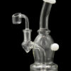 Curved Body Dab Rig with Colored Accents - Dewdrop Curved Body Dab Rig with Colored Accents - Dewdrop
