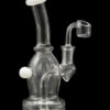 Curved Body Dab Rig with Colored Accents - Dewdrop Curved Body Dab Rig with Colored Accents - Dewdrop