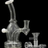 Curved Body Dab Rig with Colored Accents - Dewdrop Curved Body Dab Rig with Colored Accents - Dewdrop