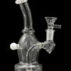 Curved Body Dab Rig with Colored Accents - Dewdrop Curved Body Dab Rig with Colored Accents - Dewdrop
