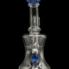 Marble-Studded Dab Rig with Colored Accents - Blue Ball Marble-Studded Dab Rig with Colored Accents - Blue Ball