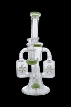 Dual Propeller Perc Recycler Bong
