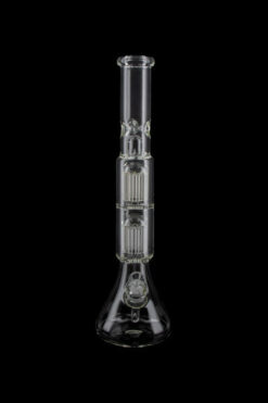 Beaker Base Ice Bong with Double Tree Perc