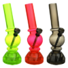 Angled Mini Acrylic Water Pipe with Grinder Base Angled Mini Acrylic Water Pipe with Grinder Base
