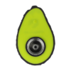 Silicone Avocado Hand Pipe with Glass Bowl