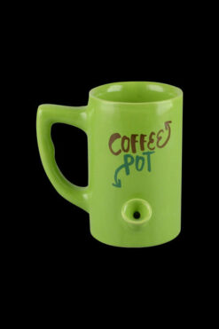 Roast & Toast Smokable Wake & Bake Ceramic Mug Pipe