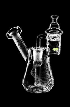Compact Travel Etched Dab Rig Set