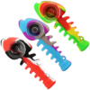 The "Fishbone" Silicone Hand Pipe with Glass Bowl