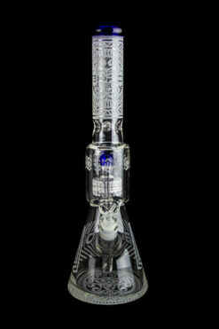 BoroTech Sandblasted Matrix Perc Beaker Bong