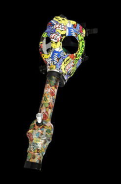 Gas Mask with Acrylic Water Pipe