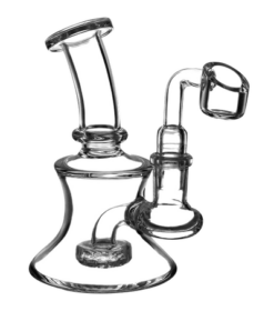 Simple Scientific Mini Glass Oil Dab Rig with Banger