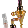 Gold Fumed Recycler Water Pipe Gold Fumed Recycler Water Pipe