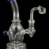 Curved Body Dab Rig with Colored Accents - Dewdrop Curved Body Dab Rig with Colored Accents - Dewdrop