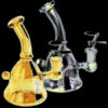Handbell Iridescent Glass Water Pipe