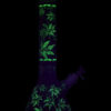 Hemp Leaves Glow in the Dark Water Pipe