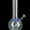 Raked Tiger Stripe Accented Beaker Bong Raked Tiger Stripe Accented Beaker Bong
