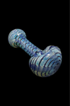 LA Pipes Candy Swirl Glass Spoon Pipe