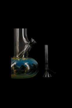 Raked Bubble Beaker Bong with Fumed Base