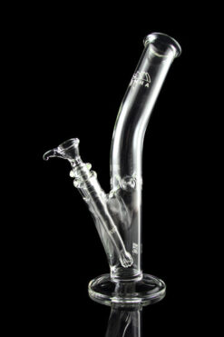 Glass Straight Tube Bong with Bowl & Banger