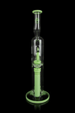 Calibear "The Pagoda" Showerhead Perc Bong with Splashguard Bent Neck
