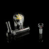 Molino Glass Inline Ash Catcher with Engraved Leaf