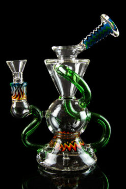 The "Silent Klein" Recycler With Inline Perc & Wig Wag Accents