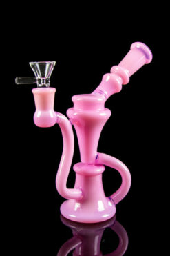 Funky Opaque Recycler Bong