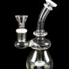 Dank Gals Mini Beaker Pipe with Colored Accents Dank Gals Mini Beaker Pipe with Colored Accents