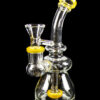 Dank Gals Mini Beaker Pipe with Colored Accents Dank Gals Mini Beaker Pipe with Colored Accents