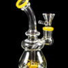 Dank Gals Mini Beaker Pipe with Colored Accents Dank Gals Mini Beaker Pipe with Colored Accents